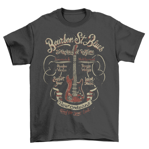 Bourbon St Blues T-Shirt Taboo