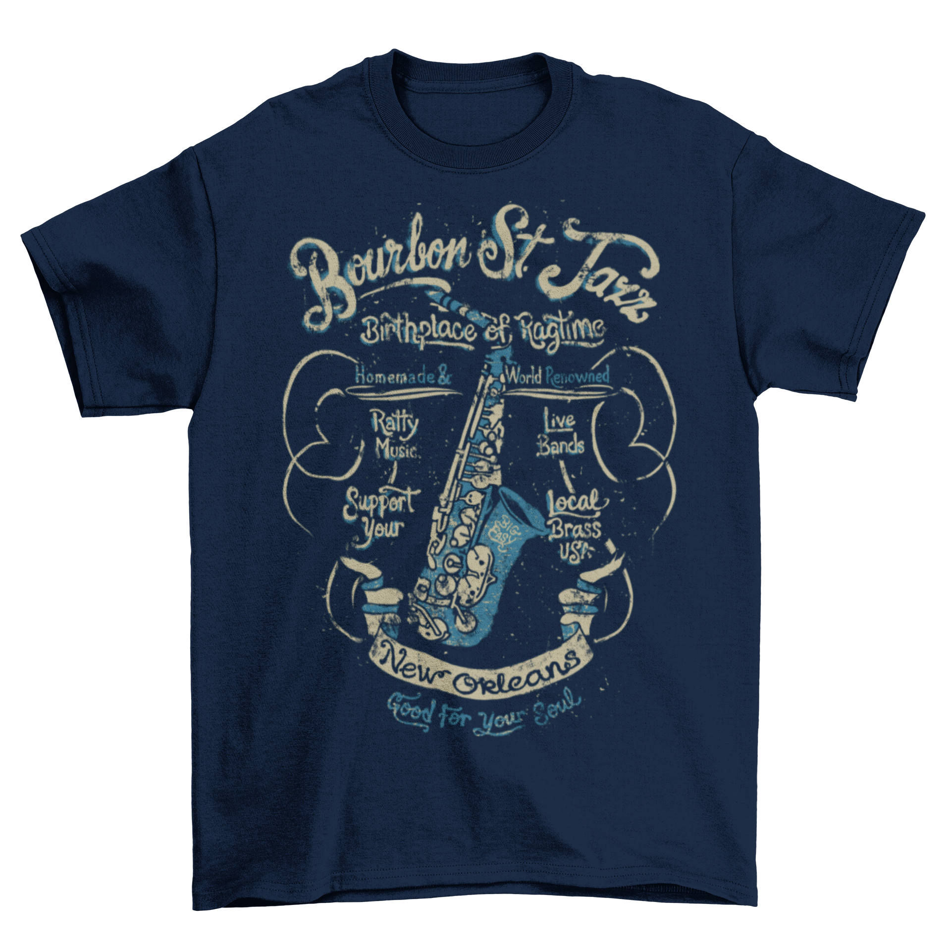 Bourbon St Jazz T-Shirt Taboo