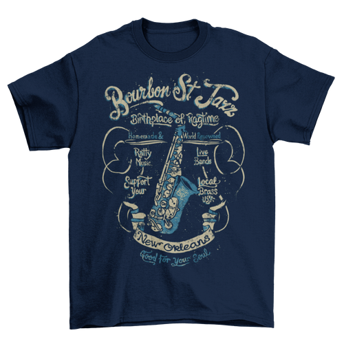 Bourbon St Jazz T-Shirt Taboo