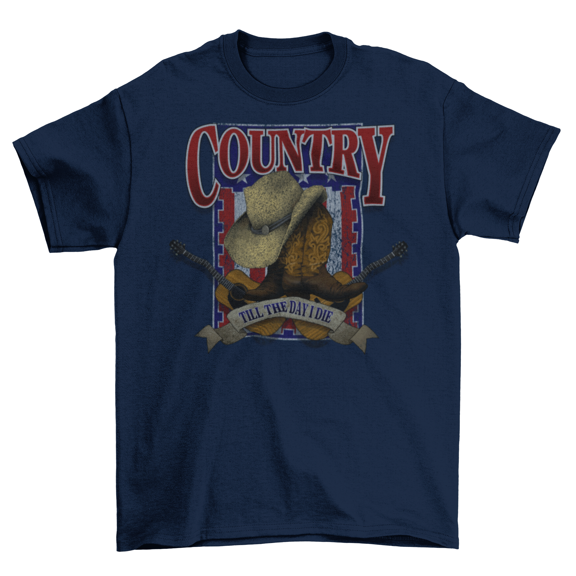 'Country Till I Die' Music Band Gift T-Shirt Taboo