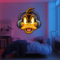 UV Printed Duffy Duck Neon Wall Art- LV0104 Liviqon.co