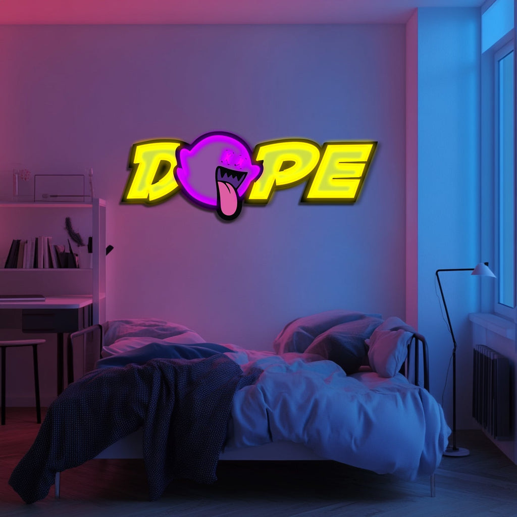 UV Printed DOPE Neon Wall Art- LV0103 Liviqon.co