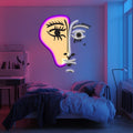 UV Printed Abstact Neon Wall Art- LV0112 Liviqon.co