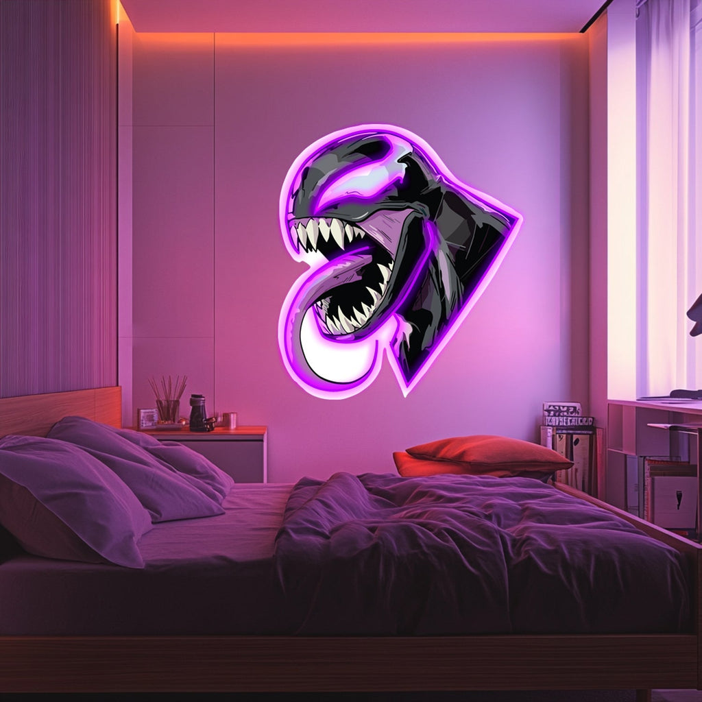 UV Printed Venom  Neon Wall Art- LV0087 Liviqon.co