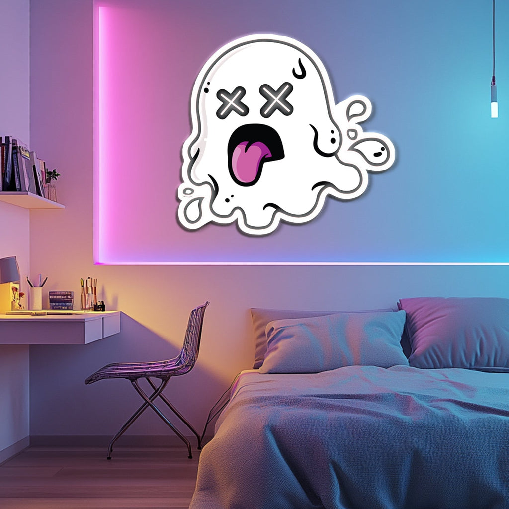 UV Printed Ghost Neon Wall Art- LV0107 Liviqon.co