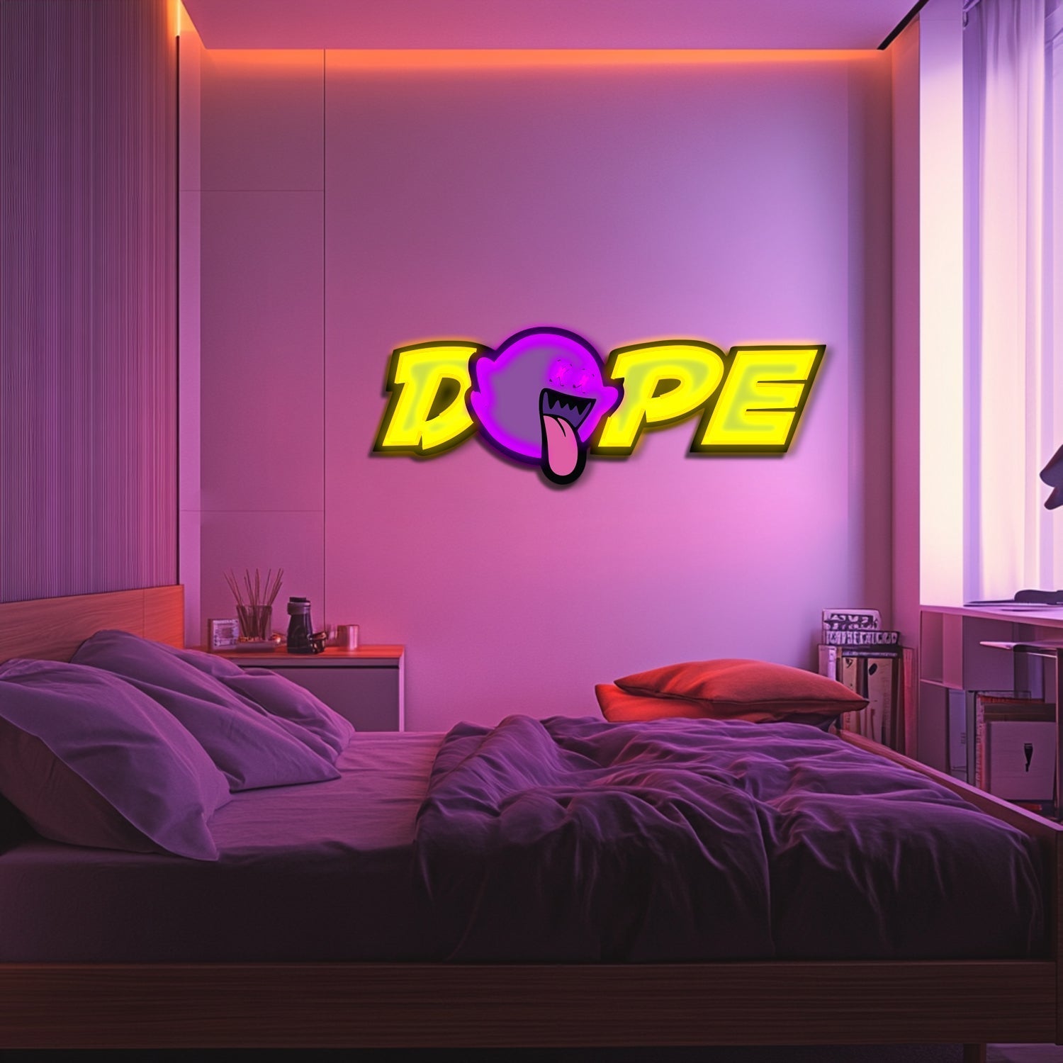 UV Printed DOPE Neon Wall Art- LV0103 Liviqon.co