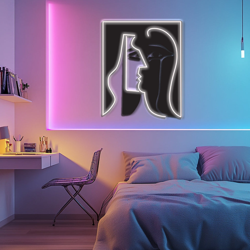 UV Printed Abstact Neon Wall Art- LV0113 Liviqon.co