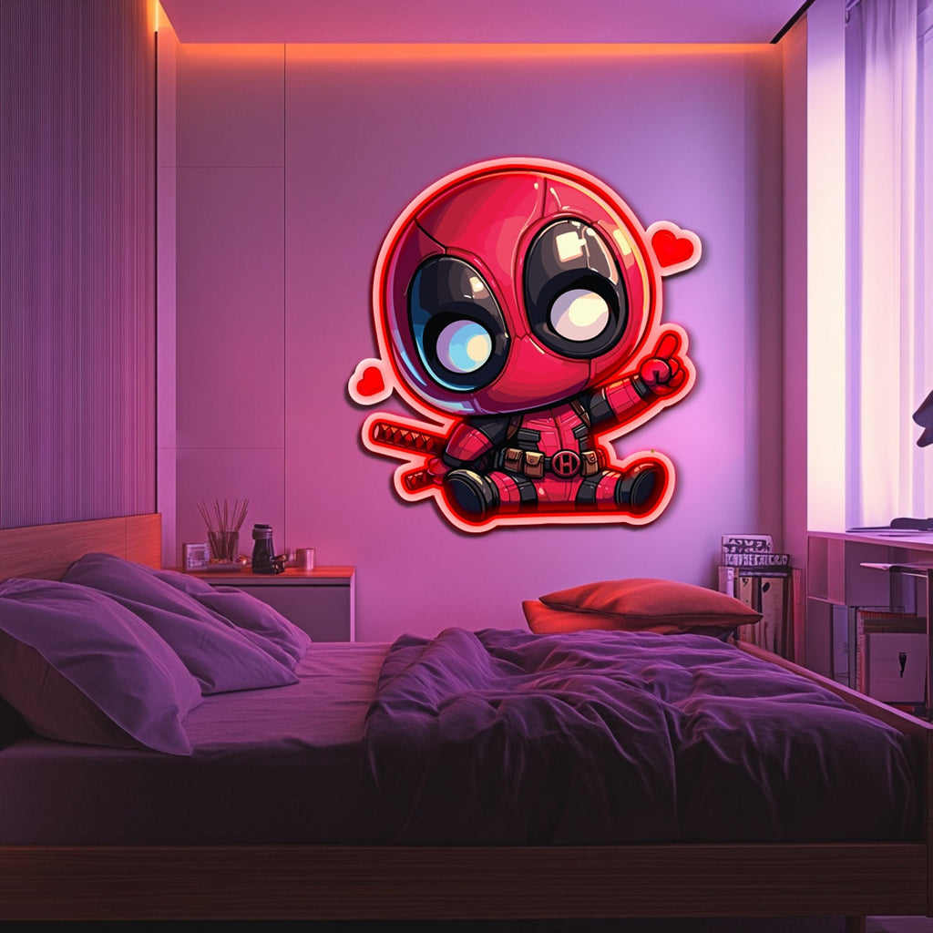 UV Printed Babypool Neon Wall Art- LV0101 Liviqon.co