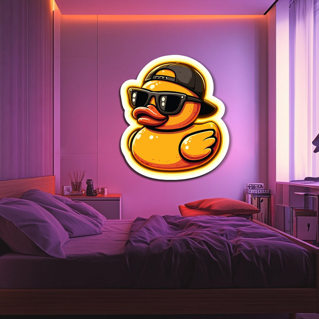 UV Printed Cool Duck Neon Wall Art- LV0100 Liviqon.co