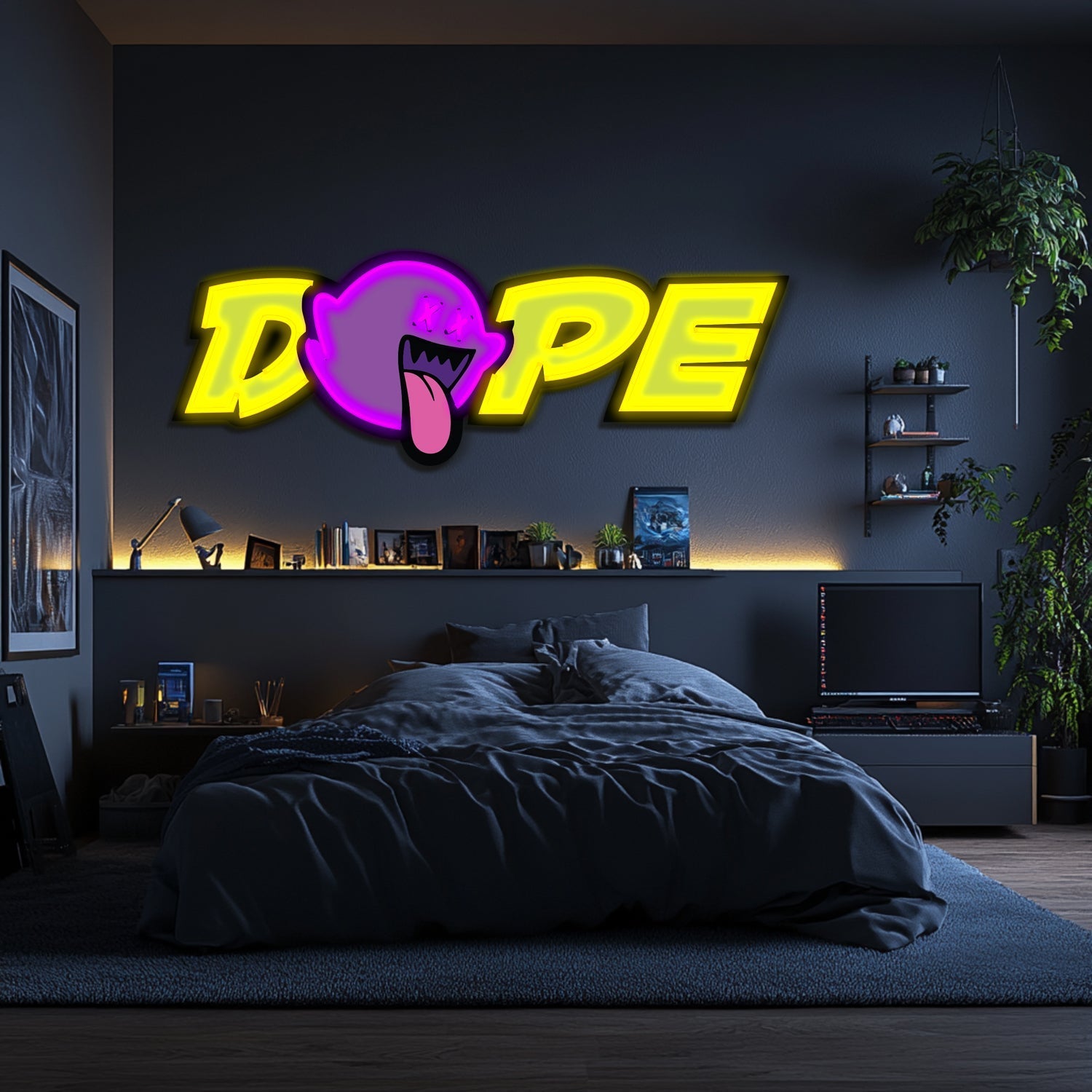 UV Printed DOPE Neon Wall Art- LV0103 Liviqon.co