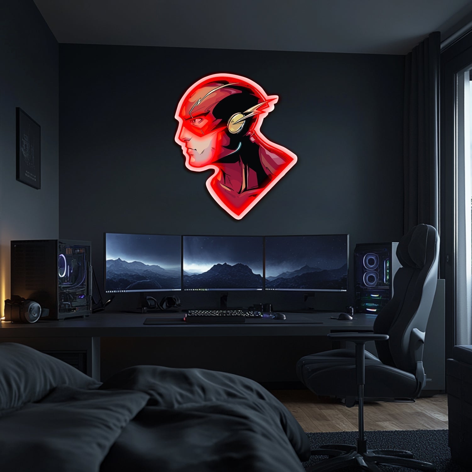 UV Printed Flash Neon Wall Art- LV0085 Liviqon.co