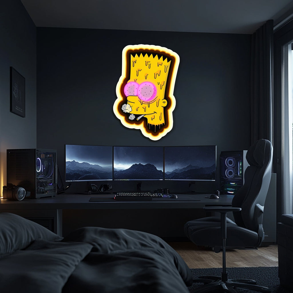 UV Printed Simpsons Neon Wall Art- LV0091 Liviqon.co