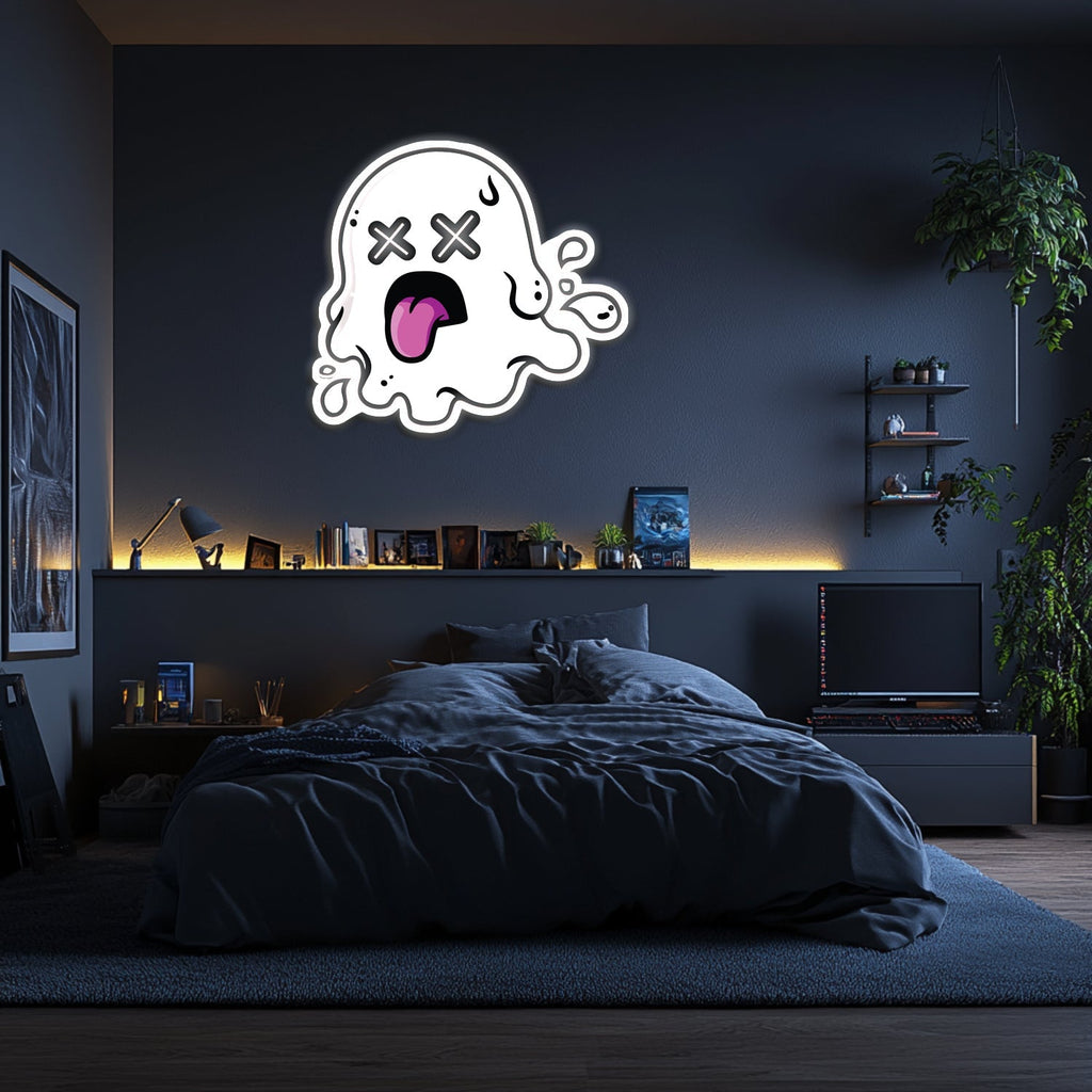 UV Printed Ghost Neon Wall Art- LV0107 Liviqon.co