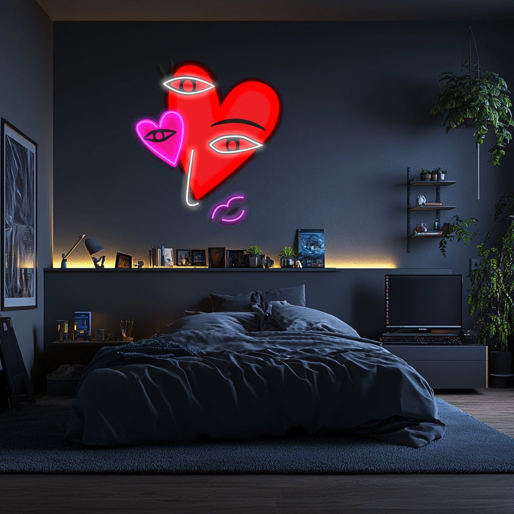 UV Printed Abstact Neon Wall Art- LV0111 Liviqon.co