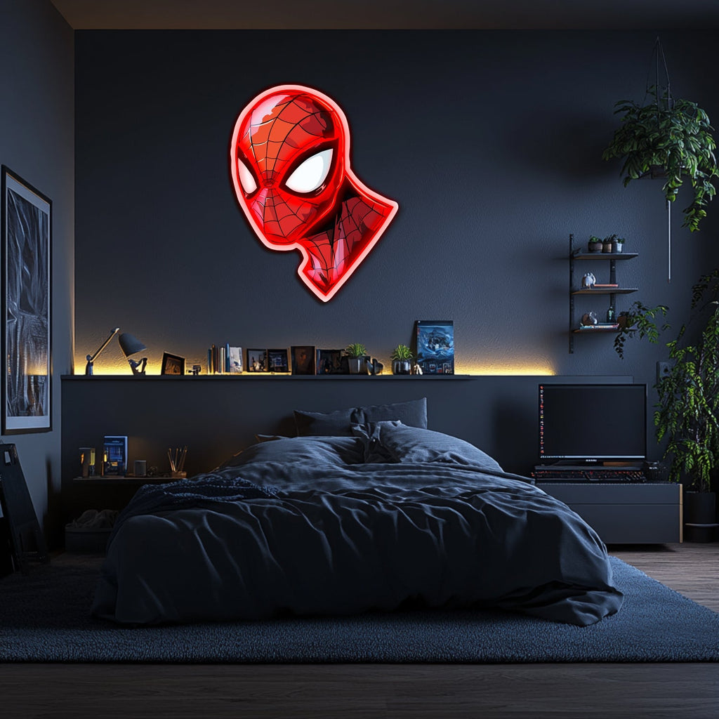 UV Printed Spider-Man Neon Wall Art- LV0086 Liviqon.co