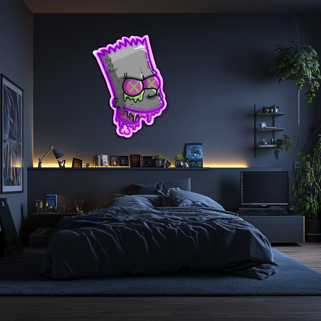 UV Printed Simpsons Neon Wall Art- LV0118 Liviqon.co