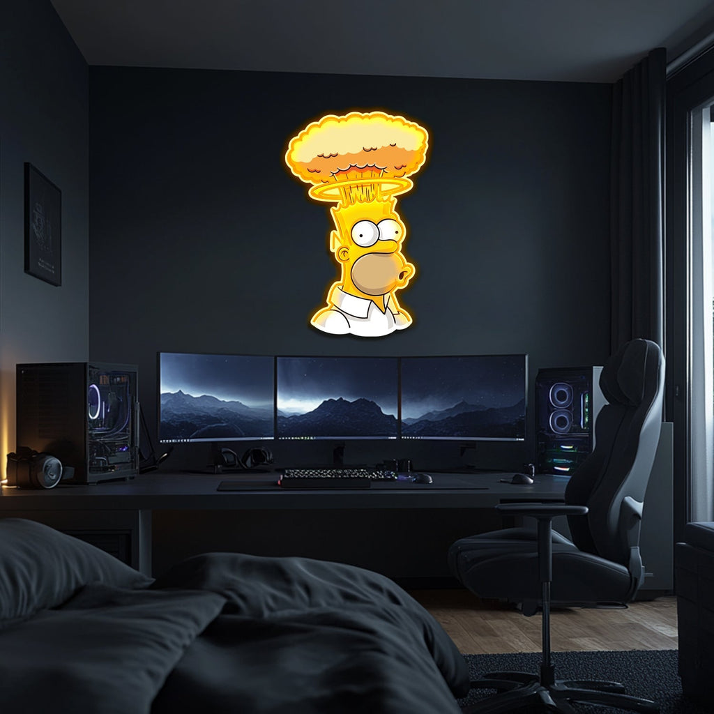 UV Printed Simpsons Neon Wall Art- LV0092 Liviqon.co