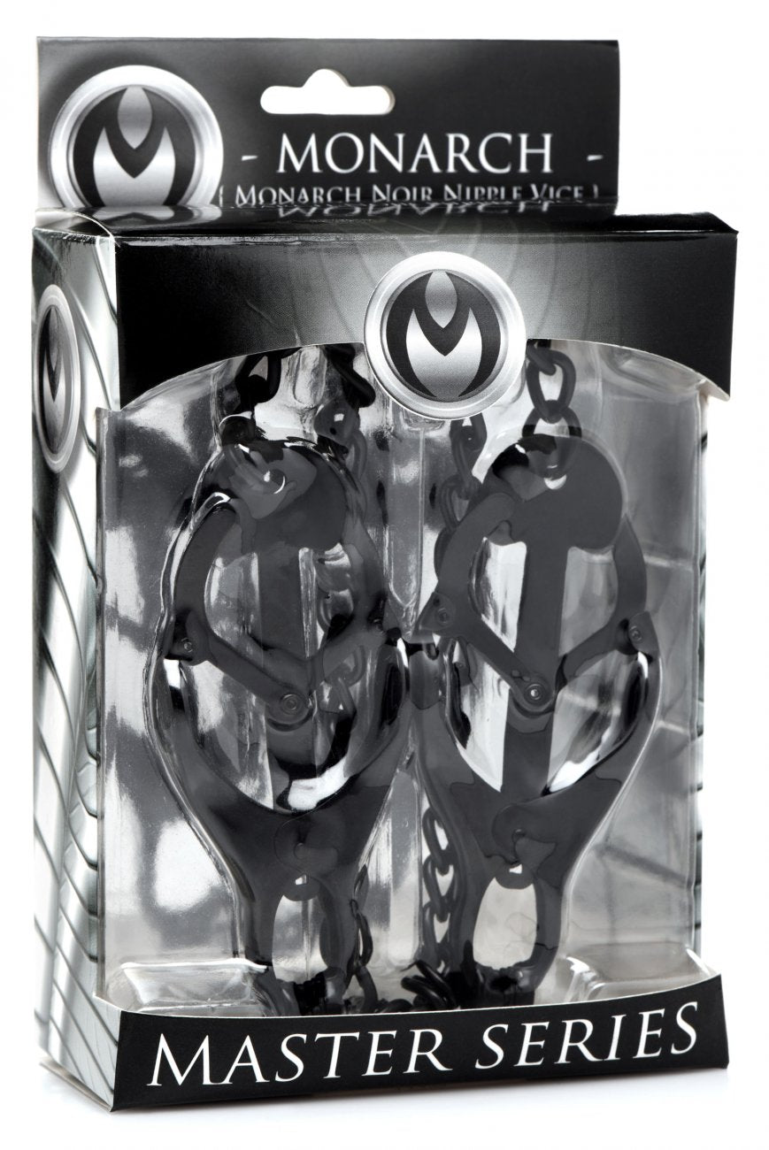 Master Series Monarch Noir Nipple Vice Adult Toy Box