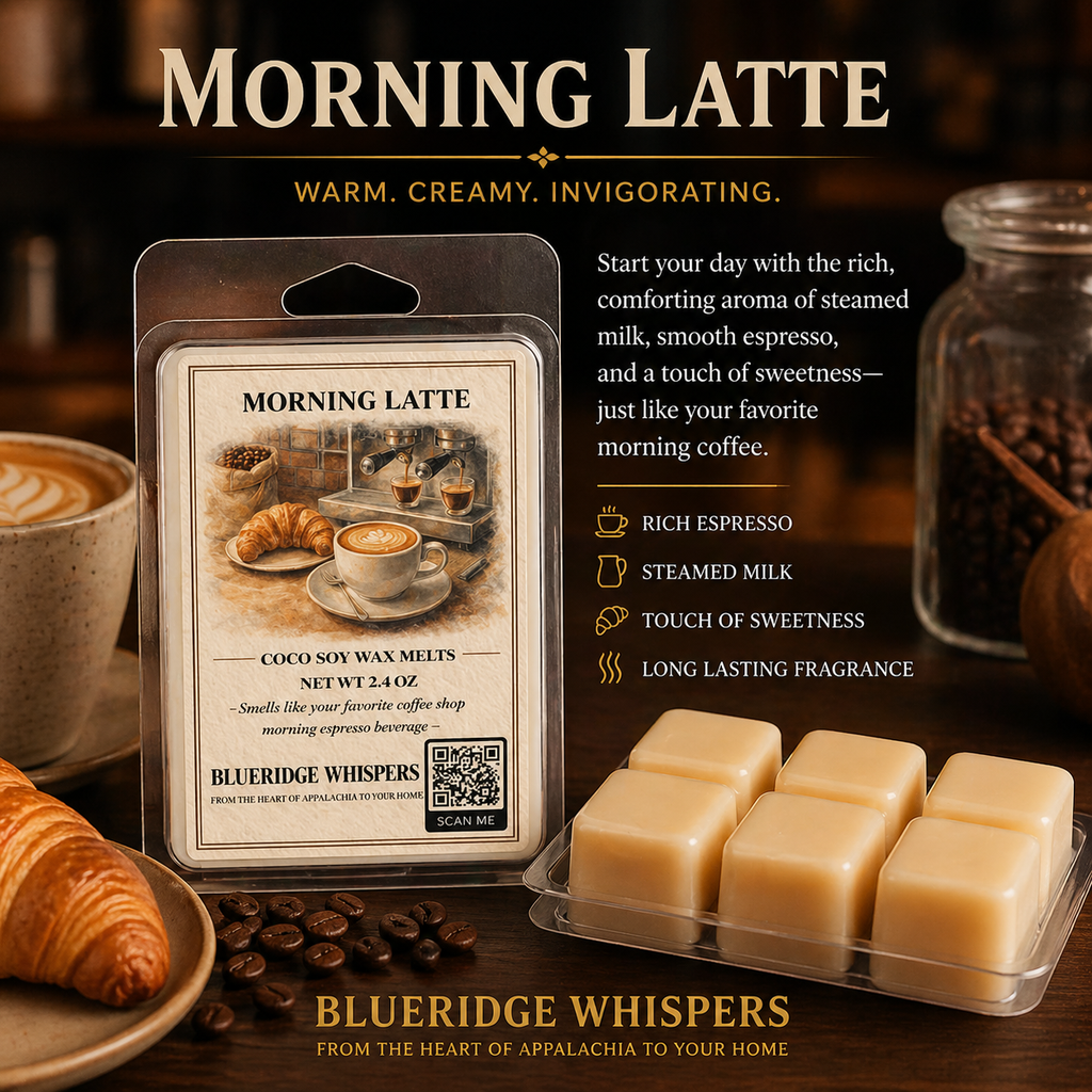 Morning Latte – Coffeehouse Wax Melts Blue Ridge Whispers