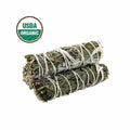 Mugwort and White Sage Organic Smudge Stick (4 in.) Sacred Crystals