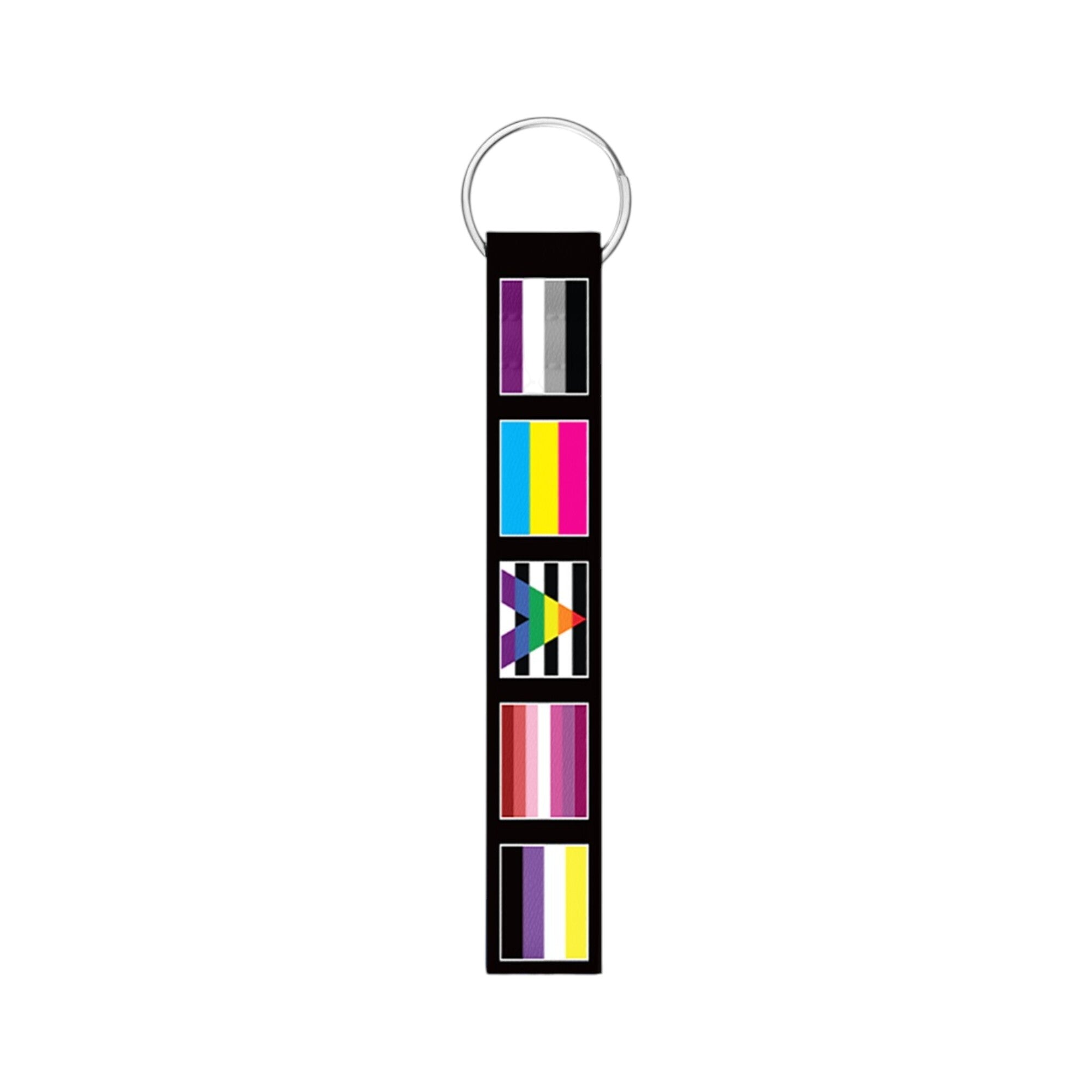 Multi Gay Pride Flag Lanyard Style Keychains The Awareness Company