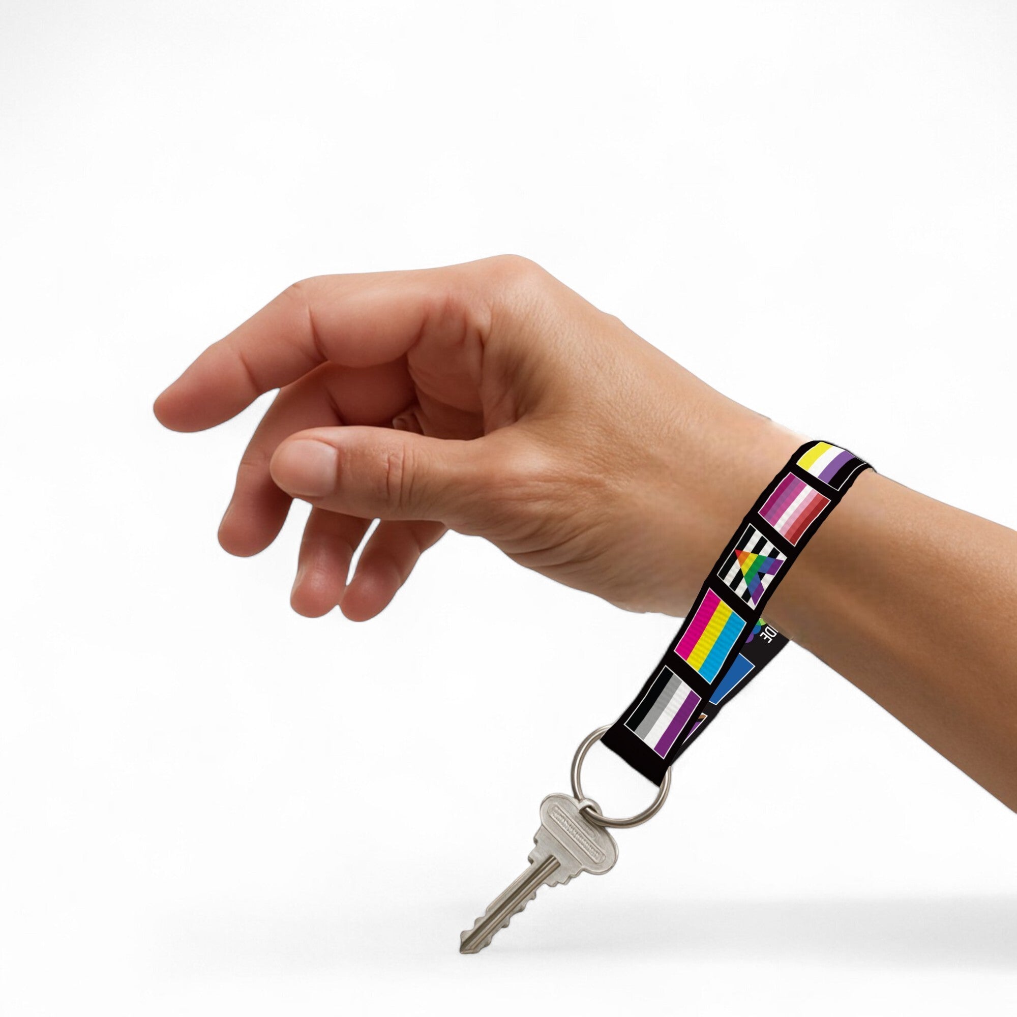Multi Gay Pride Flag Lanyard Style Keychains The Awareness Company