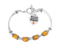 Multiple Sclerosis Awareness Orange Ribbon Partial Beaded Bracelets The Awareness Company