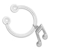 Music Note Key Chains The Awareness Company