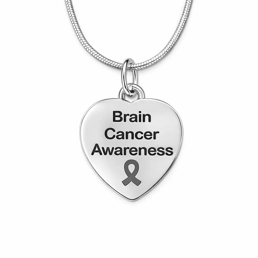 Heart Shaped Brain Cancer Necklaces The Awareness Company