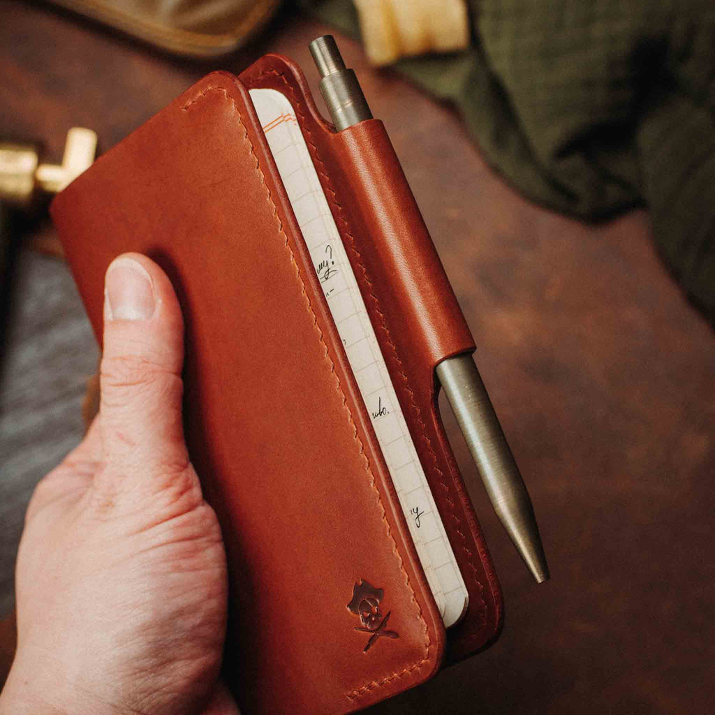 Field Notes Cover - Navigator | Leather Journal Holder | EDC Pirate Goods