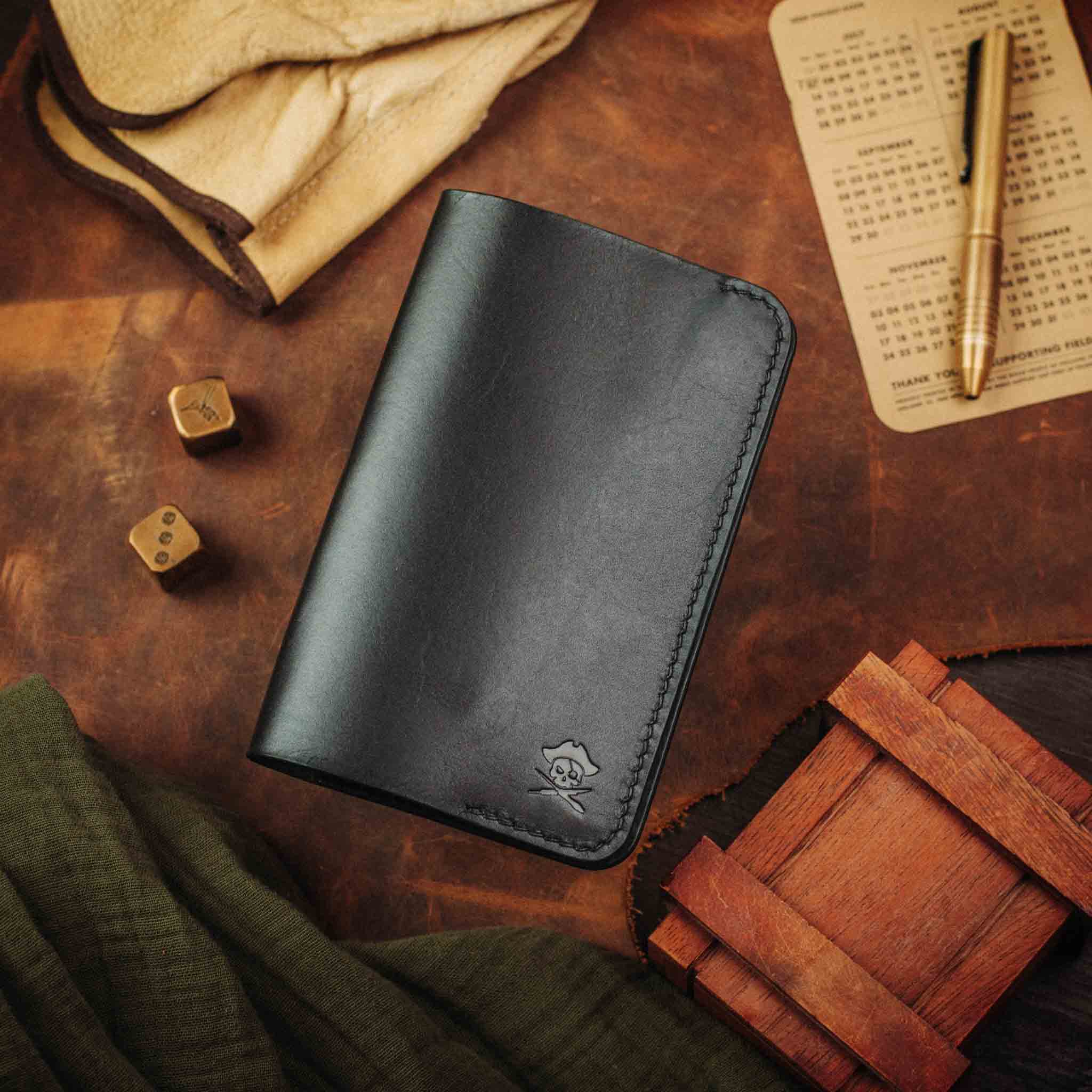 Field Notes Cover - Navigator | Leather Journal Holder | EDC Pirate Goods