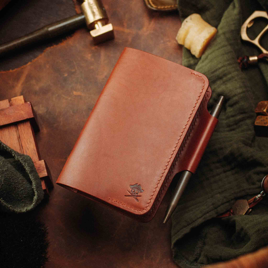 Field Notes Cover - Navigator | Leather Journal Holder | EDC Pirate Goods