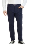 NEW & UPDATED Super - Stretch Men's Chinos //Casual// Navy - Performance Collection LEVINAS® Official