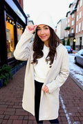 SC - Juliette Taupe Mid-Length Coat Nash Grey Wholesale
