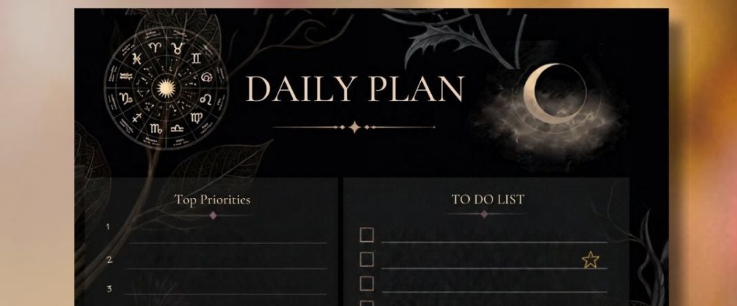 Dark Hours — Daily Planner Whispered Echos