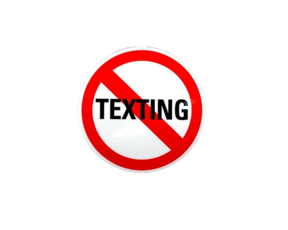 25 Pack No Texting Car Window Decals The Awareness Company