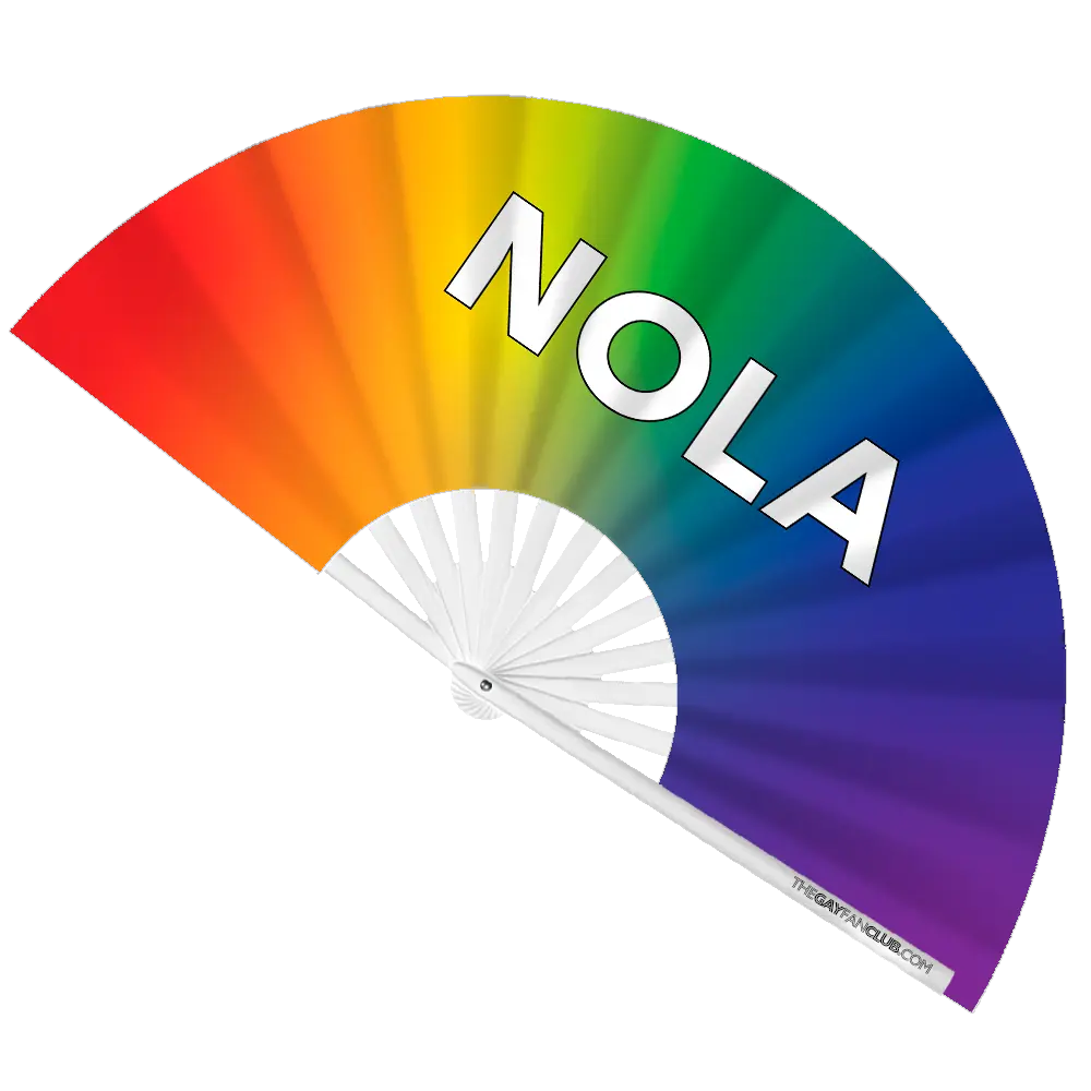 NOLA Rainbow Fan The Gay Fan Club