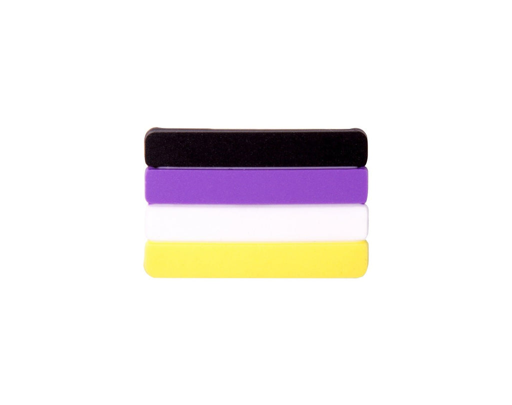 Non-Binary Flag Silicone Pins The Awareness Company