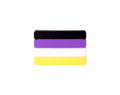 Non-Binary Flag Silicone Pins The Awareness Company