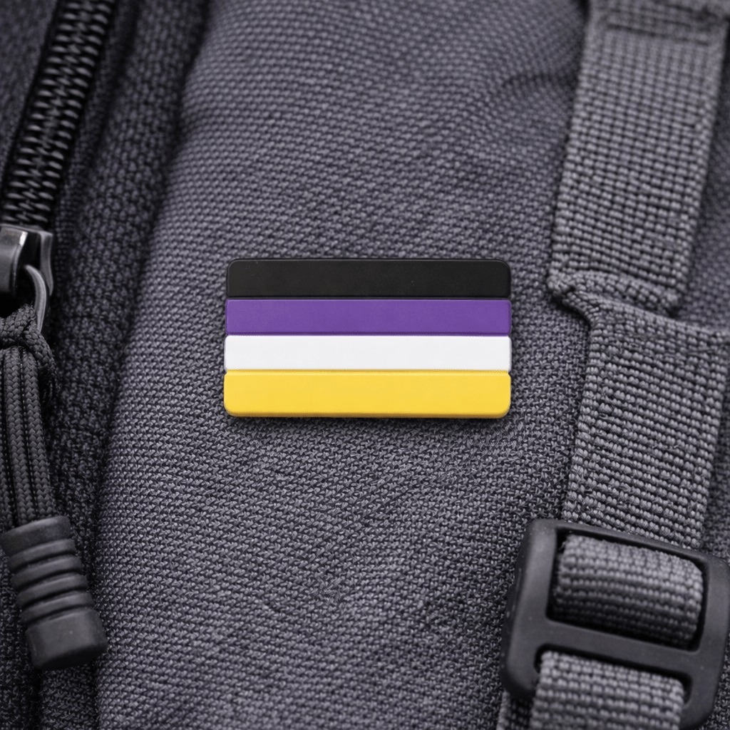 Non-Binary Flag Silicone Pins The Awareness Company
