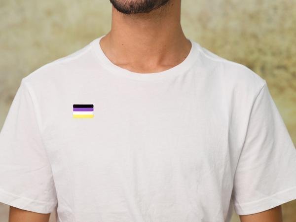 10 Pack Non-Binary Flag Silicone Pins The Awareness Company