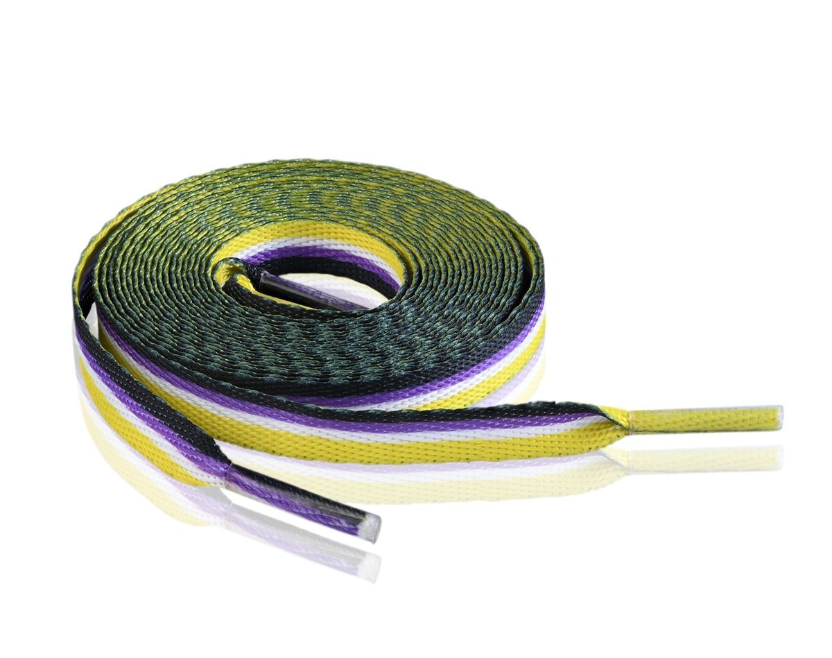 10 Pairs Nonbinary Flag Shoe Laces The Awareness Company