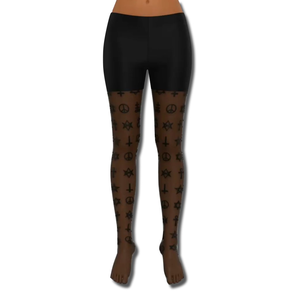 Occulted Stockings | Mystical Nylon Blend Tights plushtrap