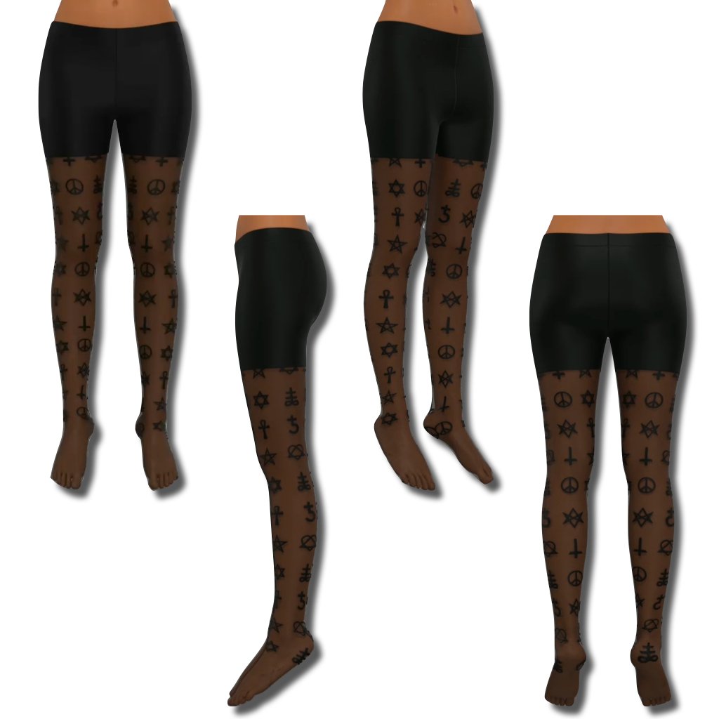 Occulted Stockings | Mystical Nylon Blend Tights plushtrap
