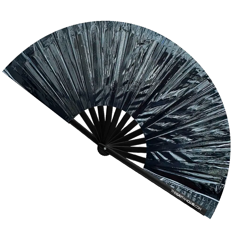 Onyx Black Metallic Fan The Gay Fan Club
