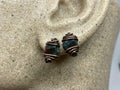 Wire Wrapped Crystal Studs #2 The Vibez Shop
