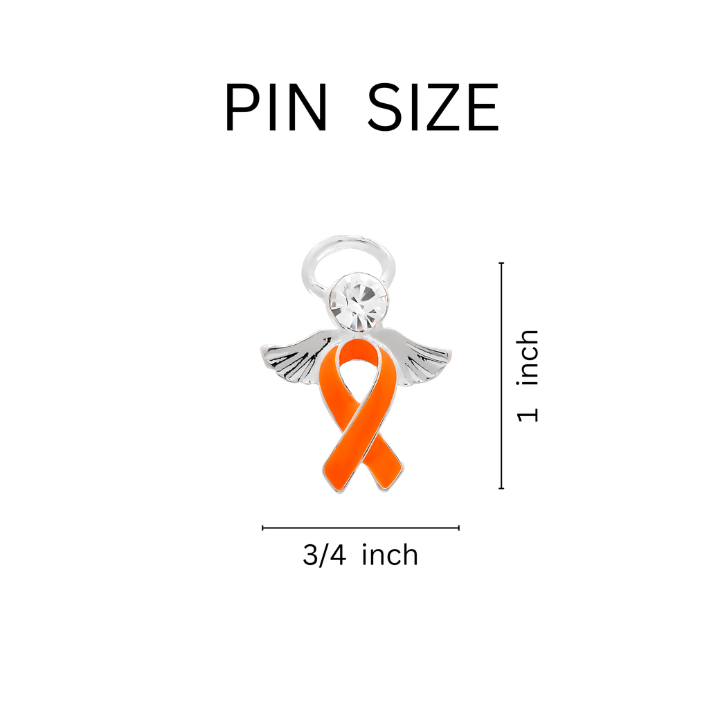 Orange Ribbon Awareness Angel Pins The Awareness Company