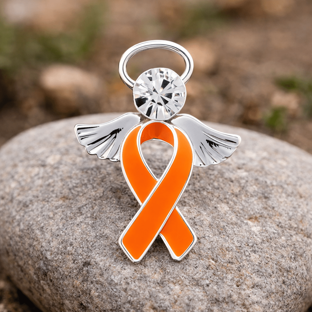 Orange Ribbon Awareness Angel Pins The Awareness Company