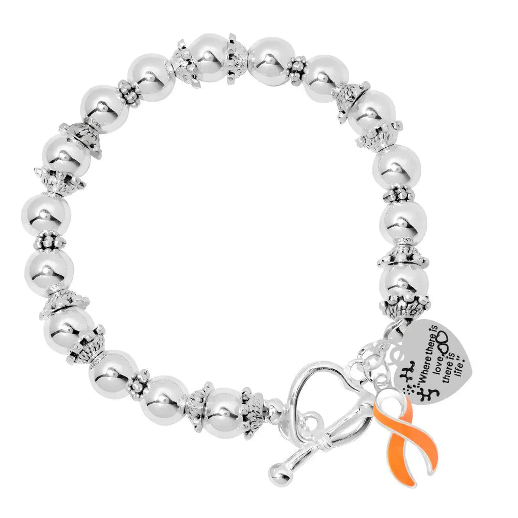 Orange Ribbon Where Is The Love Bracelets The Awareness Company