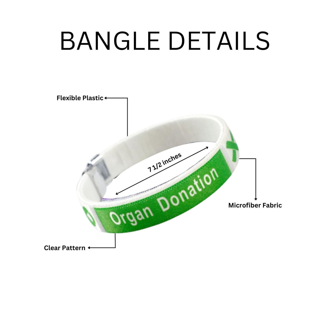 10 Pack Organ Donation Bangle Bracelets The Awareness Company